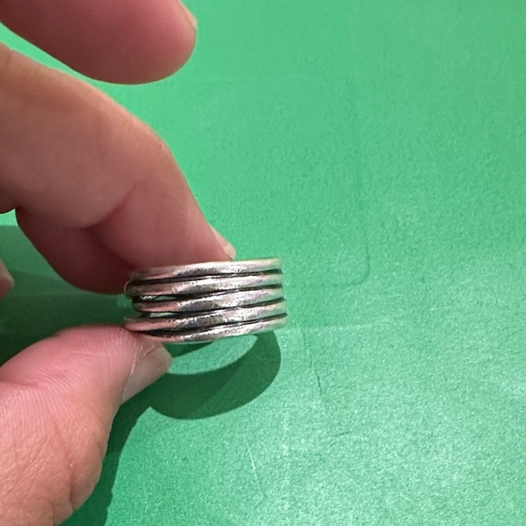 Pandora Silver Ring with Gold Highlights - Picture 8 of 8